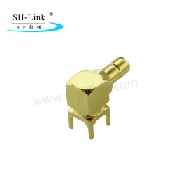 RF coaxial SMB male connector, PCB connector