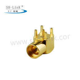 Radio frequency coaxial connector MCX female head bending four corner seat manufacturers direct  (MCX-KWE)