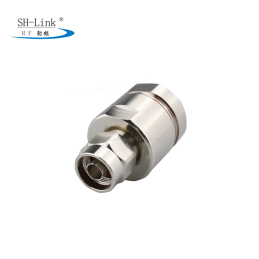 Custom waterproof DIN coax male connector for 7/16 cable