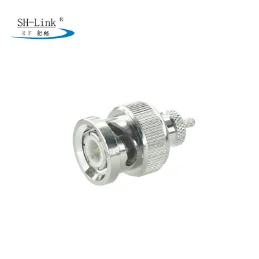 RF connector BNC male right angle Plug 75 ohm crimp RG179 for CCTV Security Video Surveillance Camera