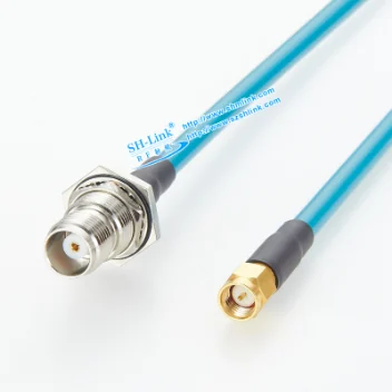 RF Coaxial Cable Assembly — TNC Female (Panel Mount) to SMA Male (SH-Link)