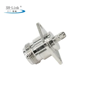 N female jack for RG174 RG316 with flange,N type coax connector bulk